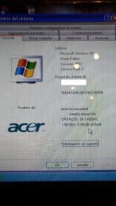 Netbook Acer Aspire One usato